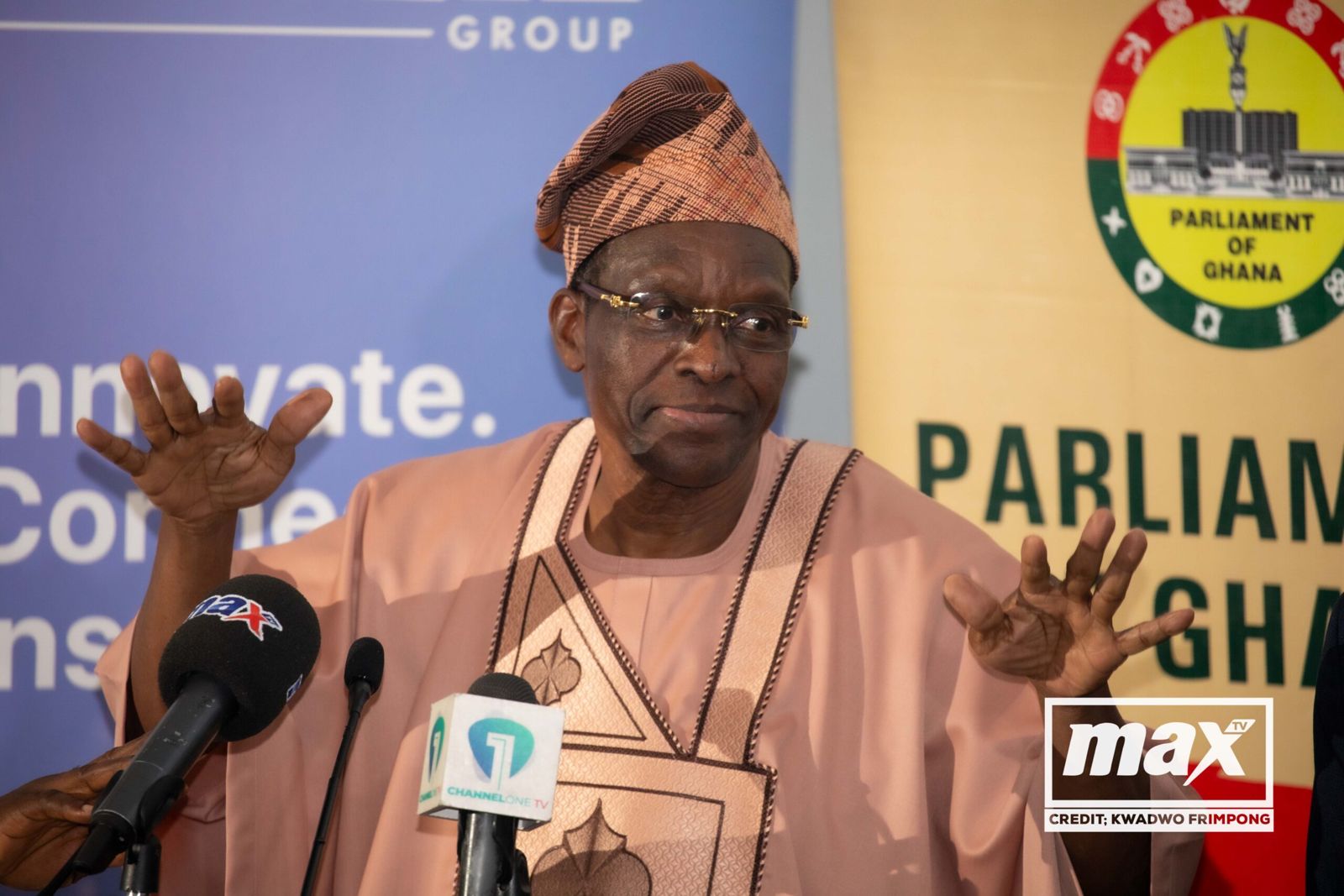 Elder statesman addressing the launch