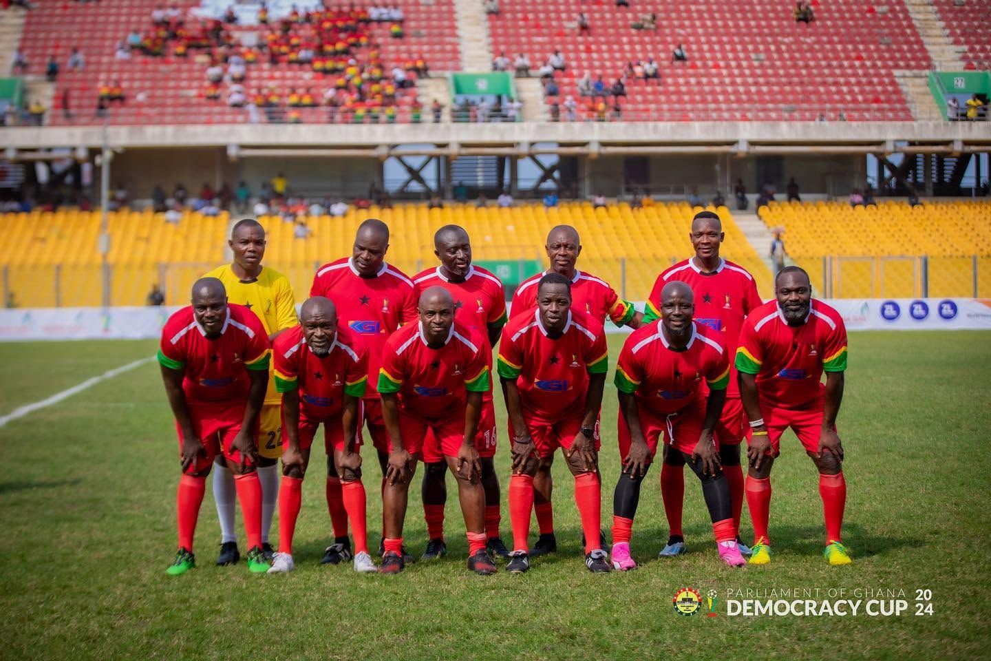 Ex Black Stars before the curtain raiser