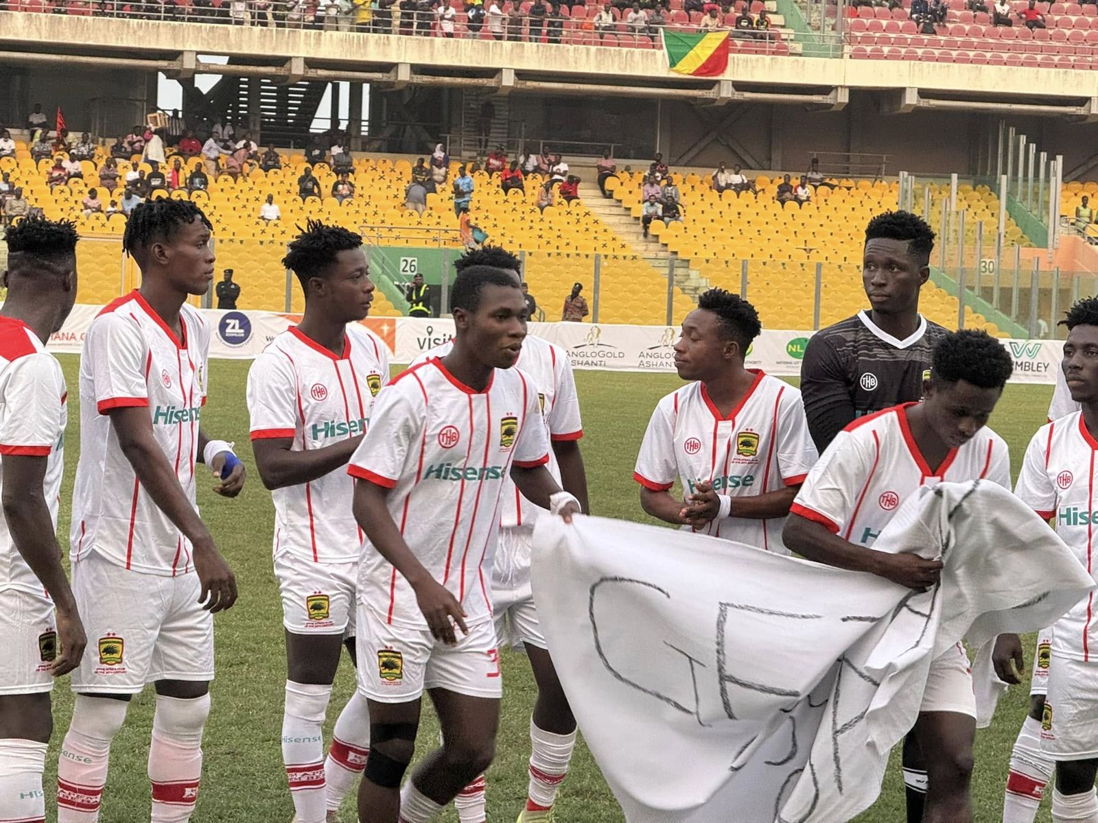 Asante Kotoko players at the 2024 Democracy Cup