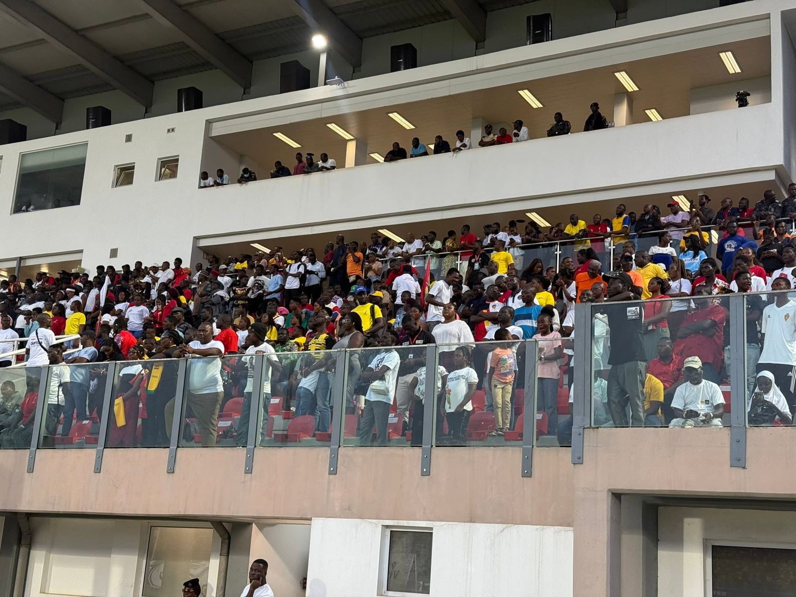 Supporters packing the stands on match day