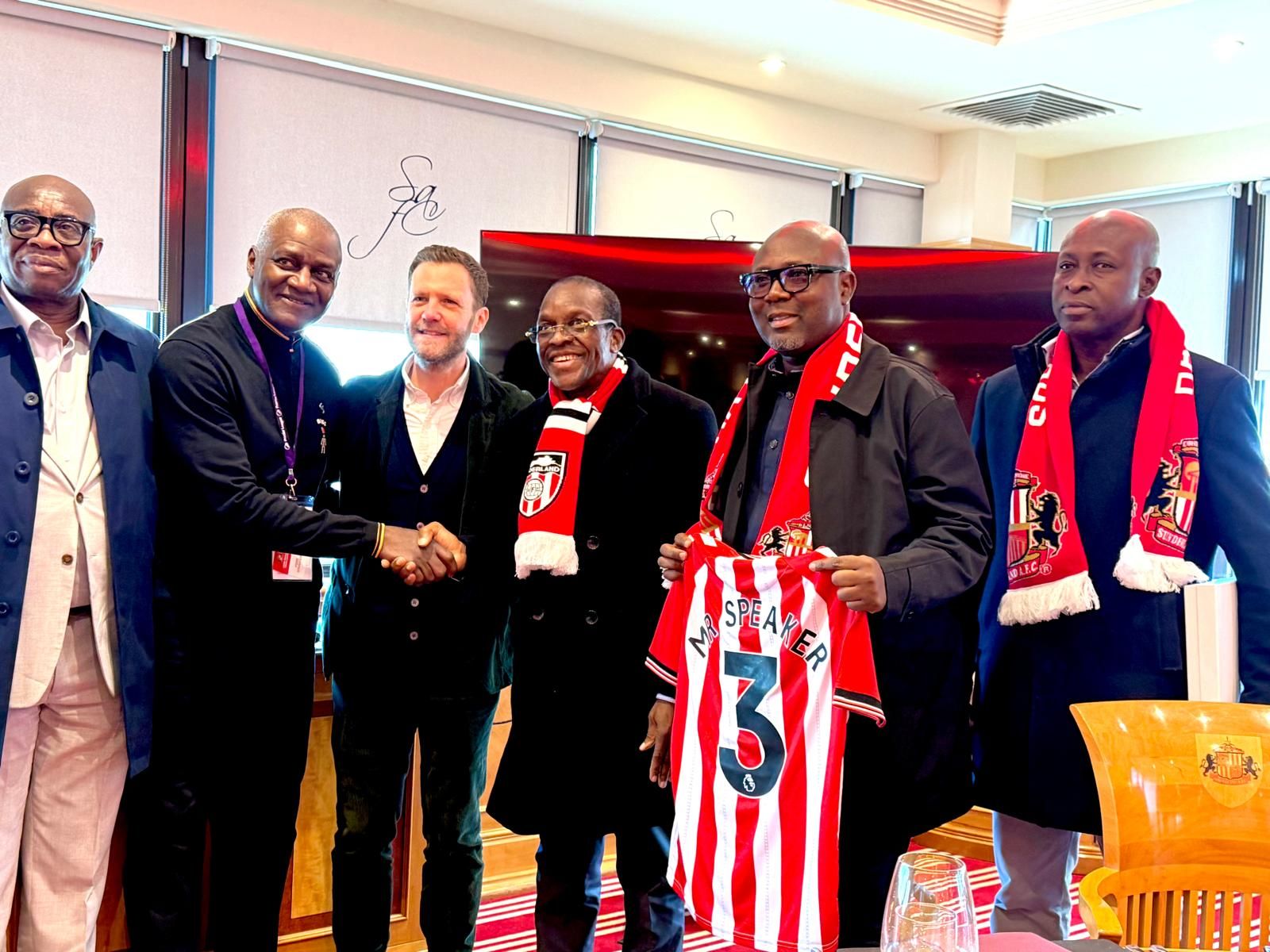 Jersey exchange with club representatives
