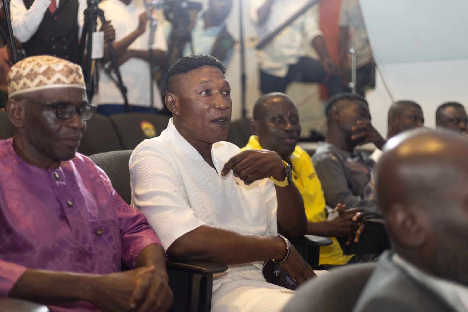 Supporters seated at the event